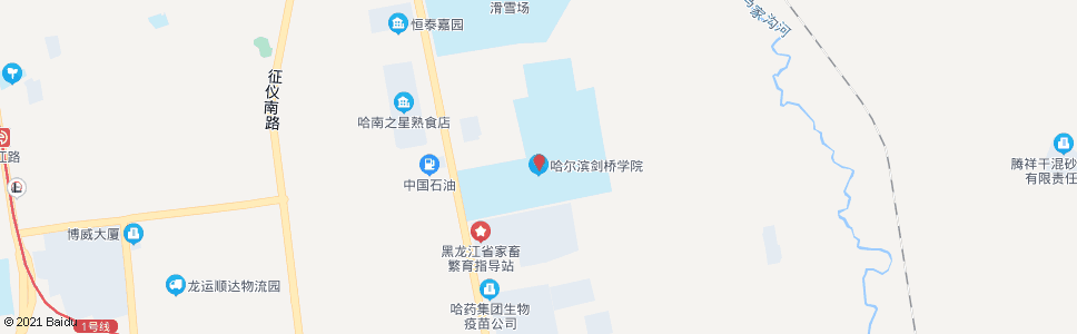 哈尔滨哈尔滨剑桥学院_公交站地图_哈尔滨公交_妙搜公交查询2024