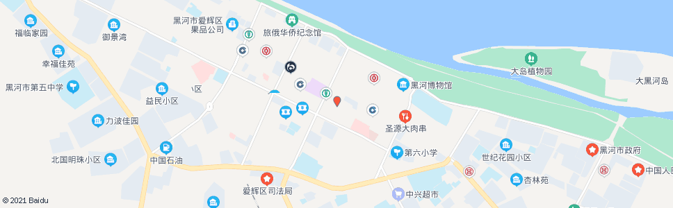 黑河兴安街移动_公交站地图_黑河公交_妙搜公交查询2025