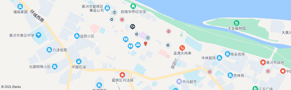 黑河兴华市场_公交站地图_黑河公交_妙搜公交查询2024