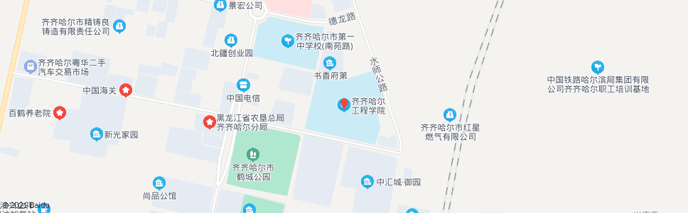 齐齐哈尔工程学院_公交站地图_齐齐哈尔公交_妙搜公交查询2025