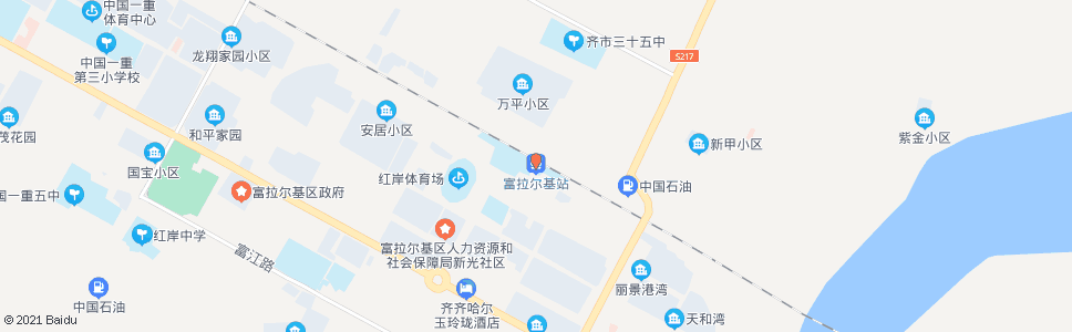 齐齐哈尔富纺织厂(富拉尔基)_公交站地图_齐齐哈尔公交_妙搜公交查询2024