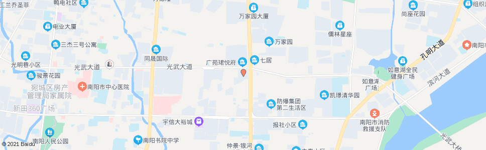 南阳万家园光武新村1_公交站地图_南阳公交_妙搜公交查询2025