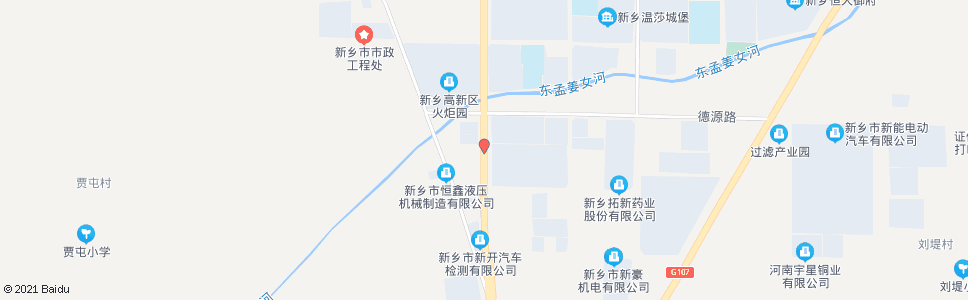 新乡德源路新飞大道口_公交站地图_新乡公交_妙搜公交查询2024