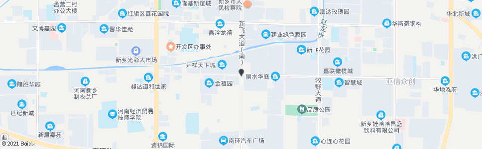 新乡道清路新飞大道口_公交站地图_新乡公交_妙搜公交查询2024