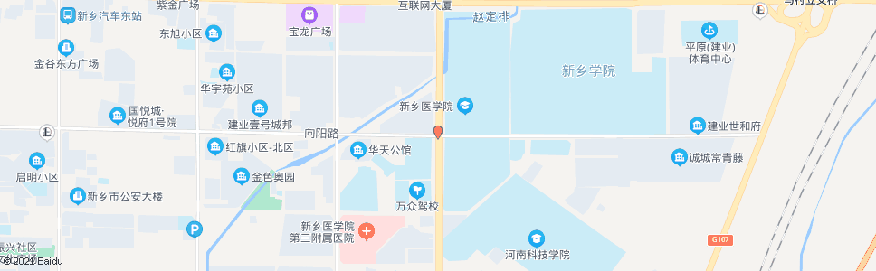 新乡新中大道向阳路口_公交站地图_新乡公交_妙搜公交查询2024