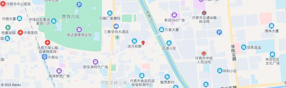 许昌市二医院_公交站地图_许昌公交_妙搜公交查询2025