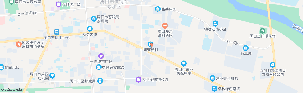 周口颍河小区_公交站地图_周口公交_妙搜公交查询2024