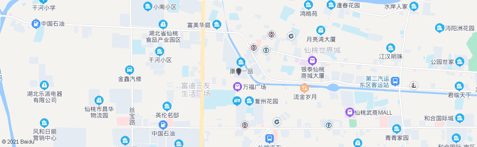 仙桃大洪小区_公交站地图_仙桃公交_妙搜公交查询2024