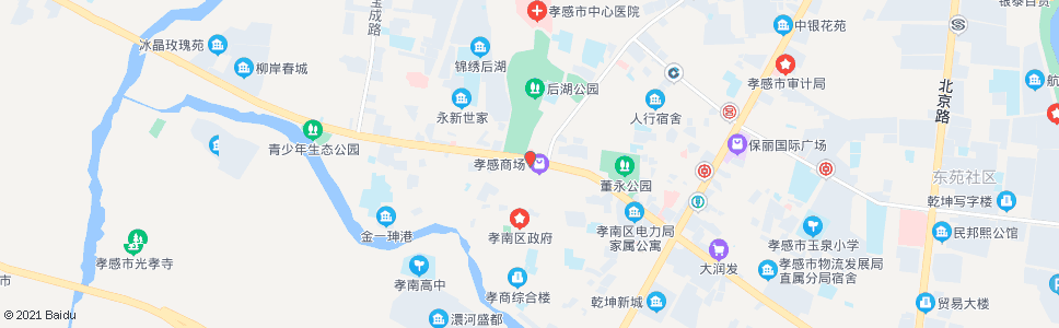 孝感孝商超市_公交站地图_孝感公交_妙搜公交查询2024