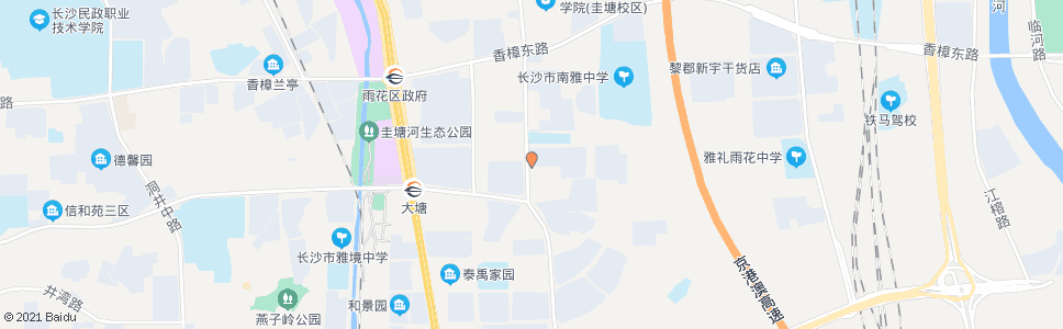 长沙中南院学校_公交站地图_长沙公交_妙搜公交查询2024