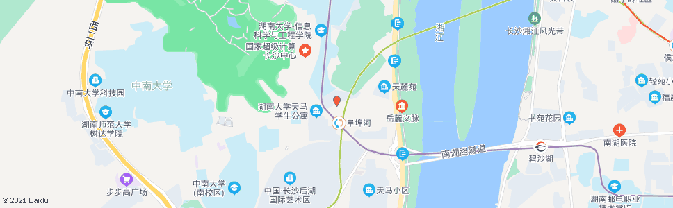 长沙科教新村_公交站地图_长沙公交_妙搜公交查询2024