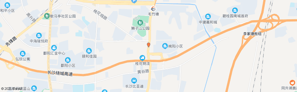 长沙桃阳村_公交站地图_长沙公交_妙搜公交查询2025