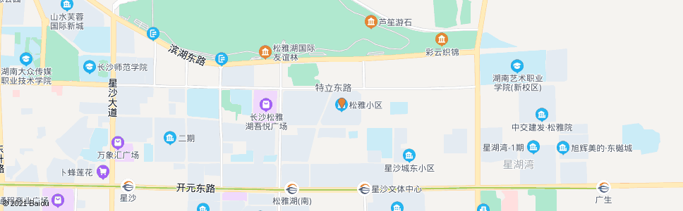 长沙特立东路口(松雅小区)_公交站地图_长沙公交_妙搜公交查询2024