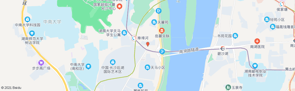 长沙锦绣潇湘(阜埠河路口)_公交站地图_长沙公交_妙搜公交查询2024