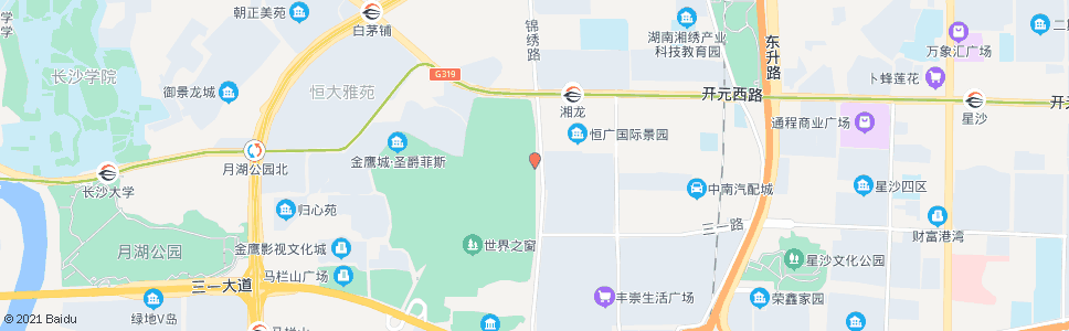 长沙识字岭(千思装饰)_公交站地图_长沙公交_妙搜公交查询2024