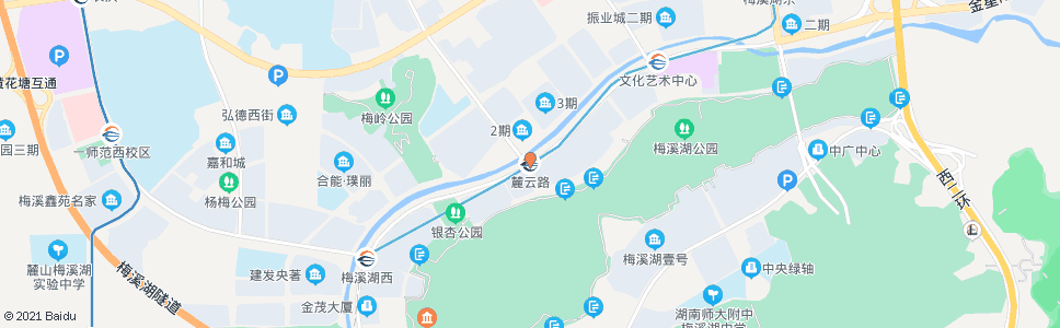 长沙麓云路站_公交站地图_长沙公交_妙搜公交查询2025