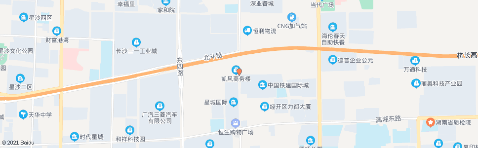 长沙东六路螺丝塘路口_公交站地图_长沙公交_妙搜公交查询2025