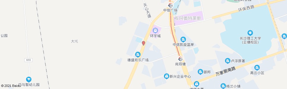 长沙中意路新梅路口_公交站地图_长沙公交_妙搜公交查询2024