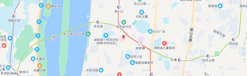 长沙长沙市三医院(仰天湖)_公交站地图_长沙公交_妙搜公交查询2024