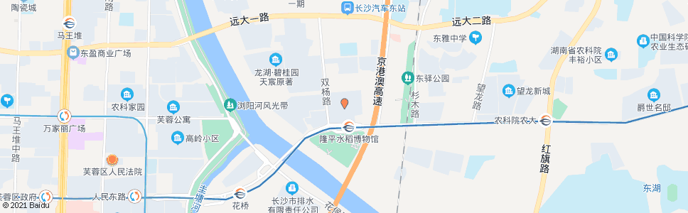 长沙东岸建材市场_公交站地图_长沙公交_妙搜公交查询2024