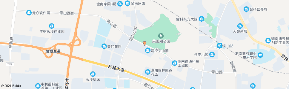 长沙青山路东方红路口_公交站地图_长沙公交_妙搜公交查询2024