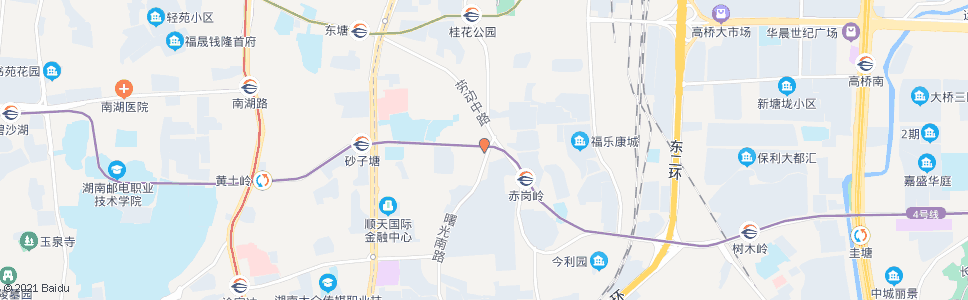 长沙赤岗冲(曙光路)_公交站地图_长沙公交_妙搜公交查询2024