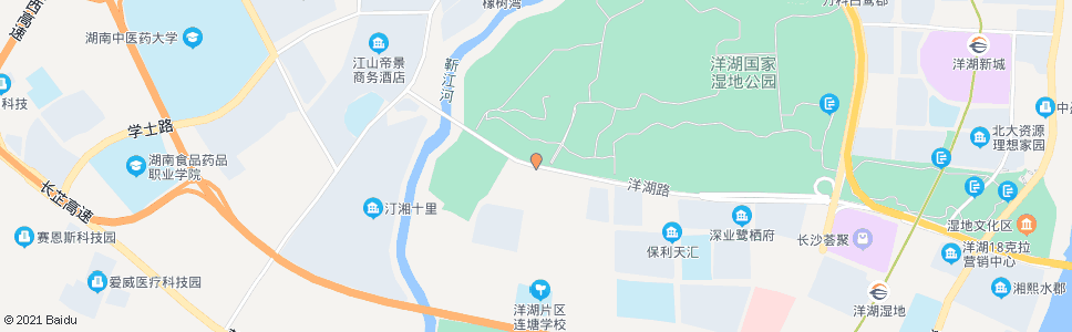 长沙洋湖大道翠荷路口_公交站地图_长沙公交_妙搜公交查询2024