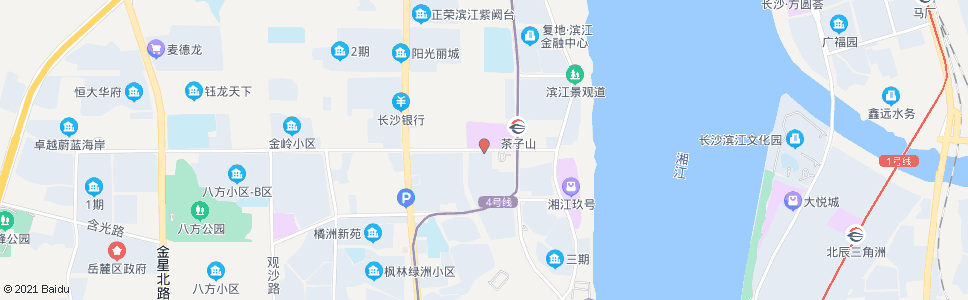 长沙茶子山路观沙岭路口_公交站地图_长沙公交_妙搜公交查询2025