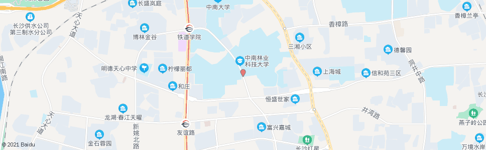 长沙林大路陶铸路口_公交站地图_长沙公交_妙搜公交查询2024