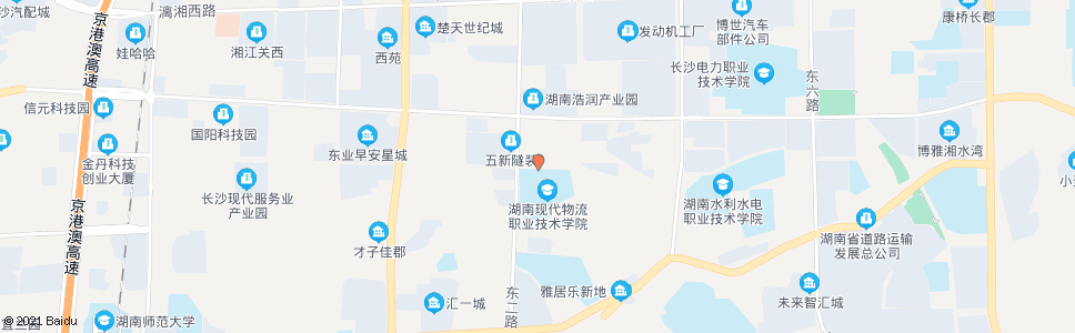 长沙物流学院_公交站地图_长沙公交_妙搜公交查询2024