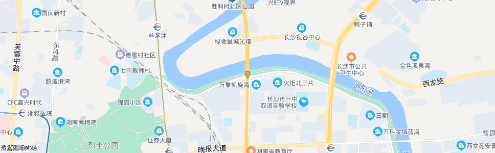 长沙浏阳河大道东二环线路口_公交站地图_长沙公交_妙搜公交查询2024