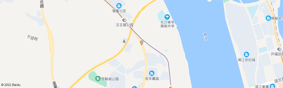 长沙银杉路岳华路口_公交站地图_长沙公交_妙搜公交查询2024