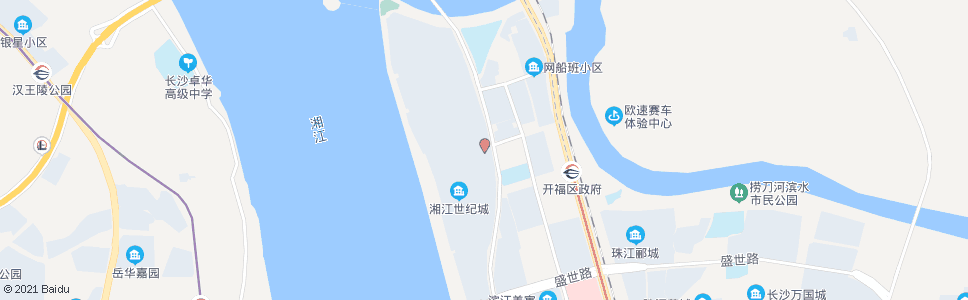 长沙湘江世纪城(金泰路西)_公交站地图_长沙公交_妙搜公交查询2024