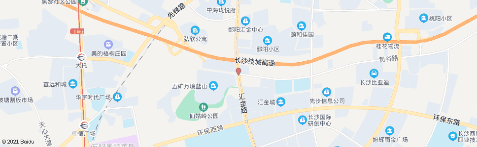 长沙花卉路黄谷路口_公交站地图_长沙公交_妙搜公交查询2024