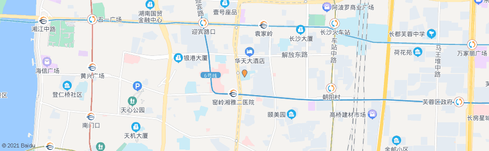 长沙湖南省图书馆(窑岭北)_公交站地图_长沙公交_妙搜公交查询2024