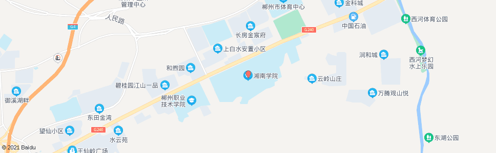 郴州湘南学院_公交站地图_郴州公交_妙搜公交查询2024