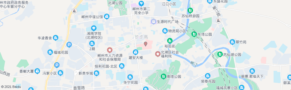 郴州市一医院中心医院北_公交站地图_郴州公交_妙搜公交查询2024