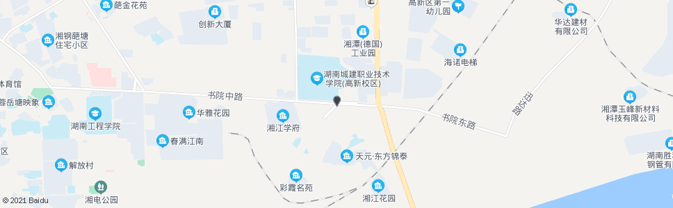 湘潭湖南建院(高新校区)_公交站地图_湘潭公交_妙搜公交查询2024