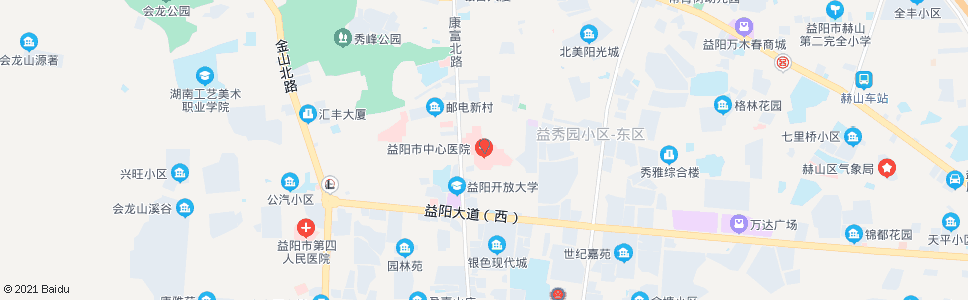 益阳市中心医院_公交站地图_益阳公交_妙搜公交查询2025