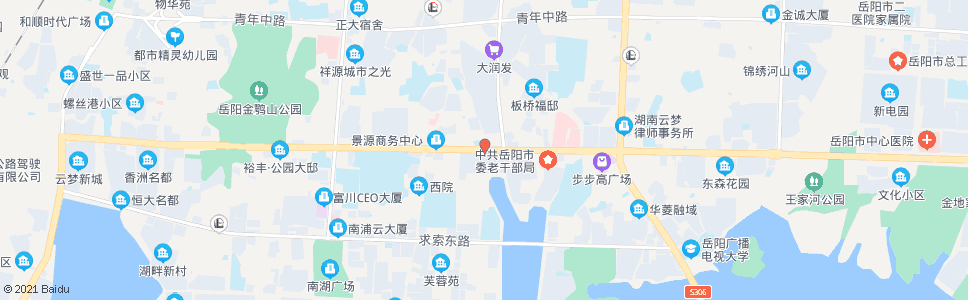 岳阳开发区管委会(市一医院东院)_公交站地图_岳阳公交_妙搜公交查询2025