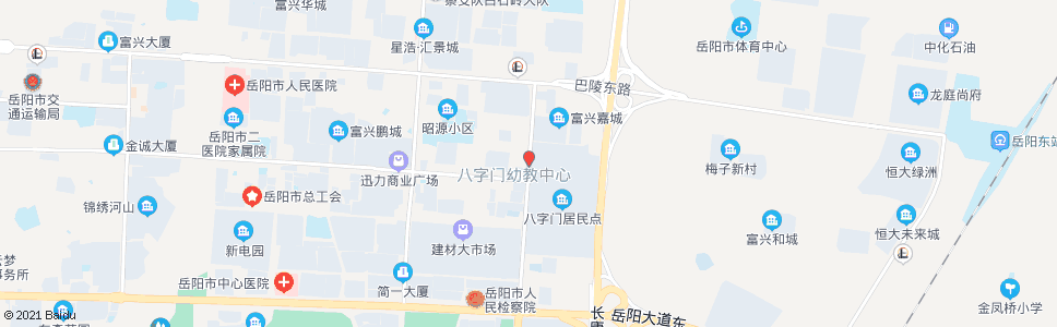 岳阳八字门社区_公交站地图_岳阳公交_妙搜公交查询2025