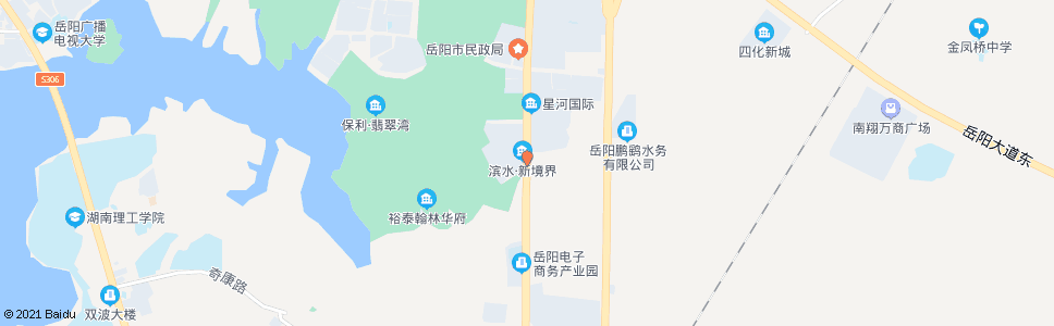 岳阳滨水新境界_公交站地图_岳阳公交_妙搜公交查询2025