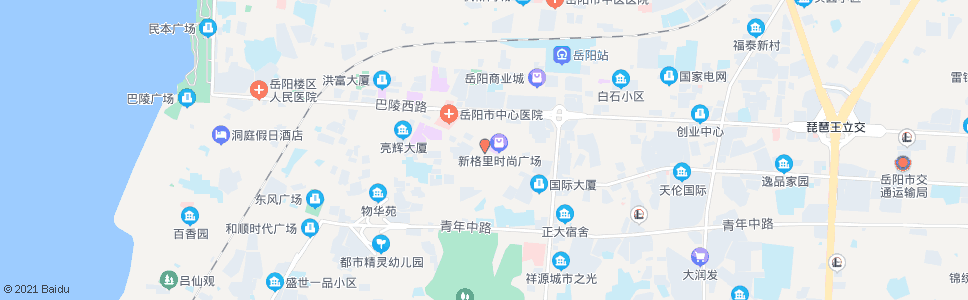 岳阳新格里广场_公交站地图_岳阳公交_妙搜公交查询2025