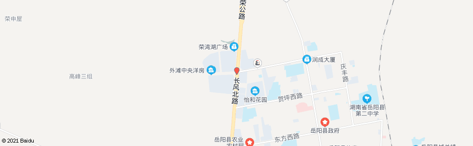 岳阳岳荣路口_公交站地图_岳阳公交_妙搜公交查询2025