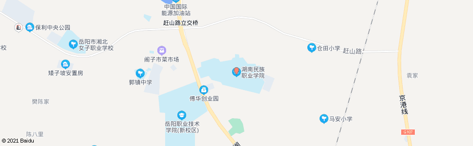 岳阳民族学院_公交站地图_岳阳公交_妙搜公交查询2025