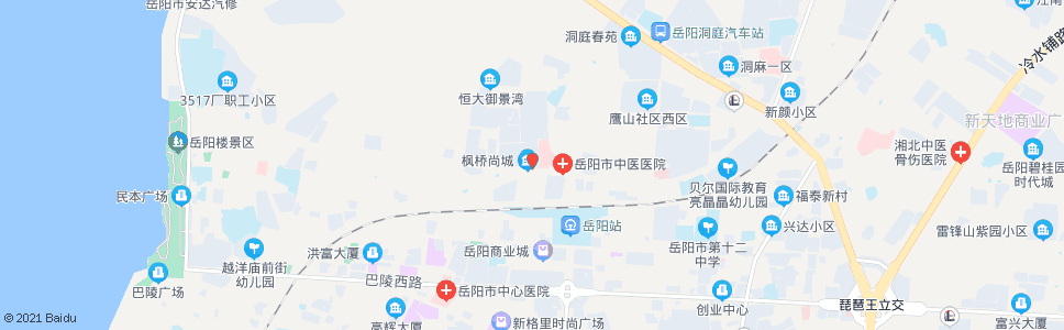 岳阳土桥新大新酒店_公交站地图_岳阳公交_妙搜公交查询2025