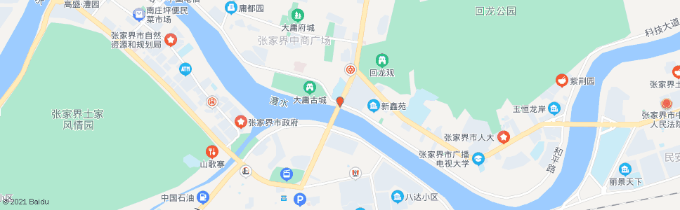 张家界观音大桥_公交站地图_张家界公交_妙搜公交查询2025