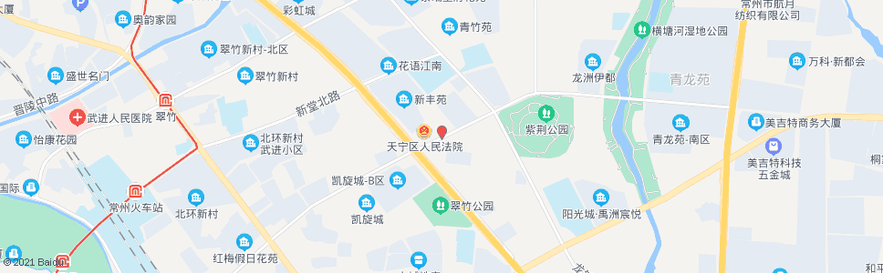 常州天宁区法院(天宁区检察院)_公交站地图_常州公交_妙搜公交查询2025