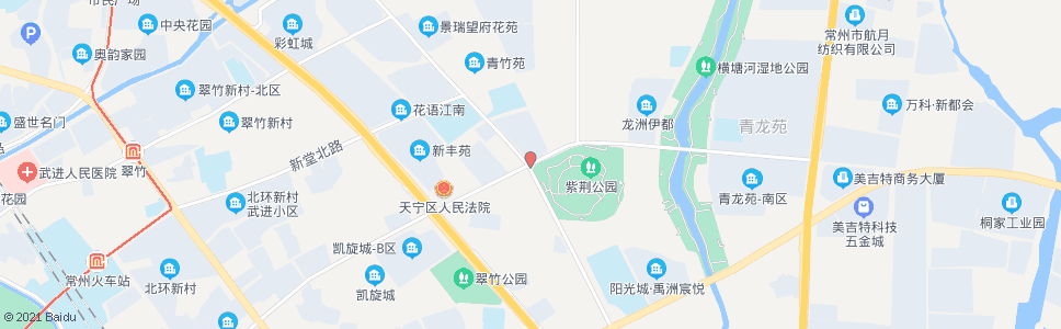 常州竹林路龙锦路(天宁区公安局)_公交站地图_常州公交_妙搜公交查询2025