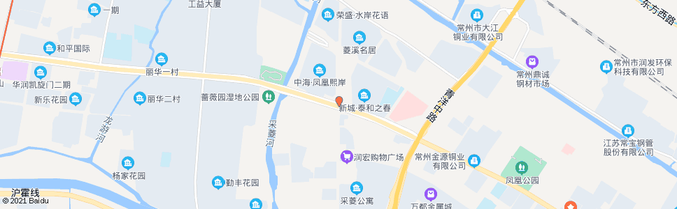 常州中吴大道凤凰路_公交站地图_常州公交_妙搜公交查询2025